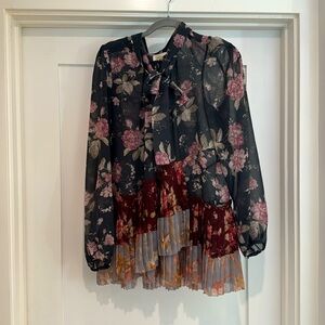 Zimmermann floral top with bow size 1 used great condition